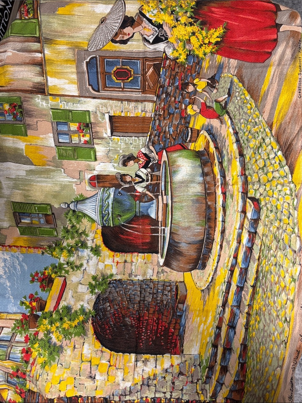Vintage wall art vieille Fontaine StPaul alpes Maritime